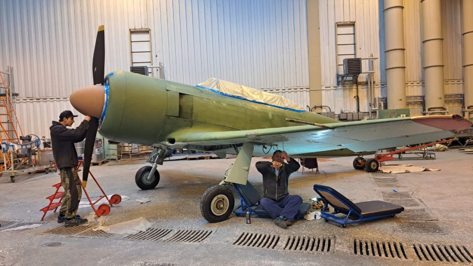 Letecké muzeum v Kunovicích, renovace cvičného vrtulového letounu C-11