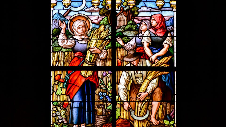 Rataje, kostel sv. Petra a Pavla, vitráž | foto: Zdeněk Urbanovský, Český rozhlas Rataje, kostel sv. Petra a Pavla, vitráž