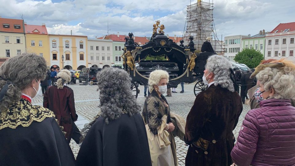 Natáčení pokračování minisérie Marie Terezie v Kroměříži (květen 2021)