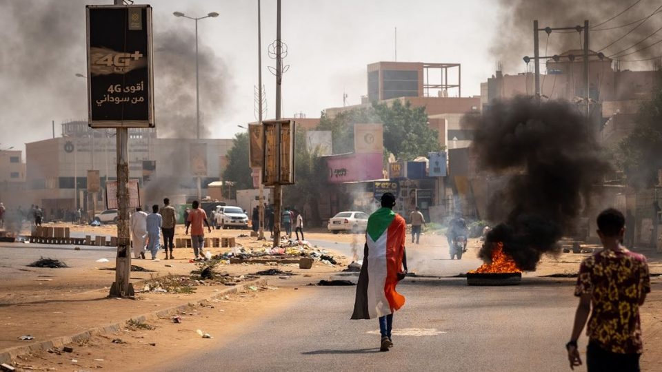Chartúm v době revolučního dění v říjnu 2021