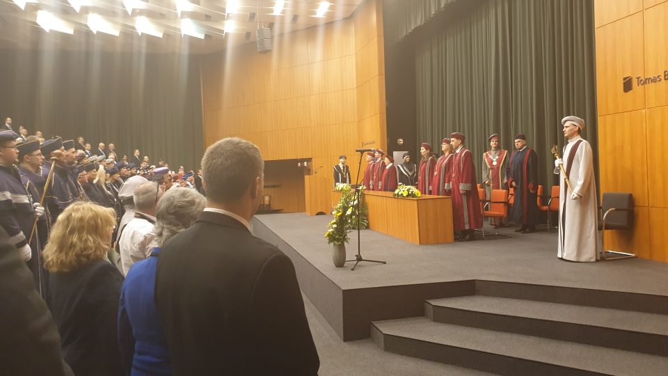 Inaugurace nového rektora Univerzity Tomáše Bati
