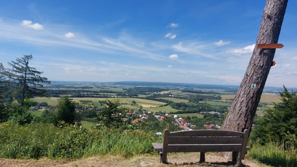 Zřícenina hradu Šaumburk na Kroměřížsku, okolí, výhled