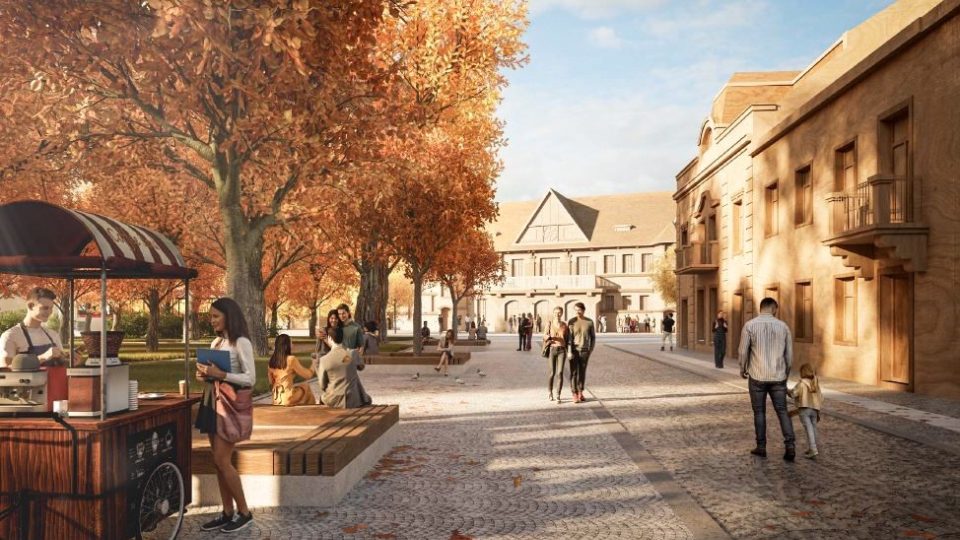 Vítězný návrh na rekonstrukci Masarykova náměstí v Uherském Hradišti, vizualizace