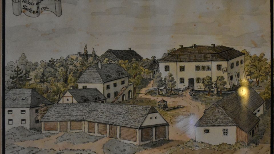Zámek Lešná u Valašského Meziříčí, historické dokumenty, obraz panství