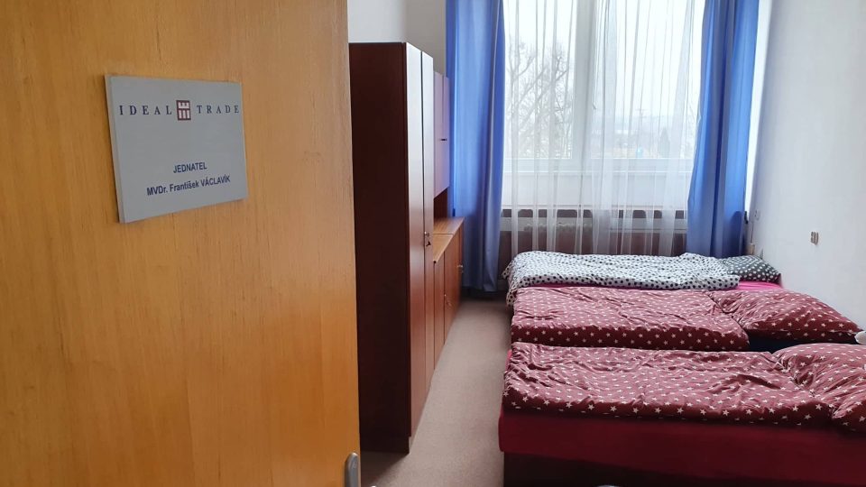 Firma Ideal Trade, Tečovice na Zlínsku, ubytování pro Ukrajince z kanceláří