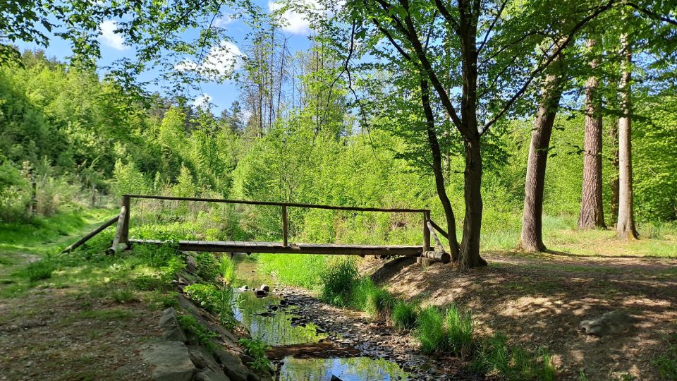 Romantický můstek přes říčku Pilávku | foto: Dita Vojnarová, Český rozhlas Romantický můstek přes říčku Pilávku