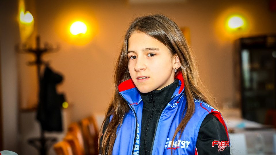 Jedenáctiletá motokárová závodnice Klára Tlusťáková (2022)
