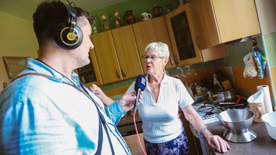 Patrik Rozehnal zpovídá Blanku Imriškovou | foto: Jana Volková Patrik Rozehnal zpovídá Blanku Imriškovou