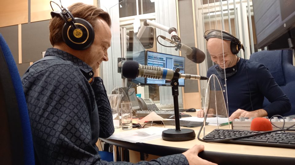Pavel Vacek a Tomáš Šulaj ve studiu - Český rozhlas Zlín