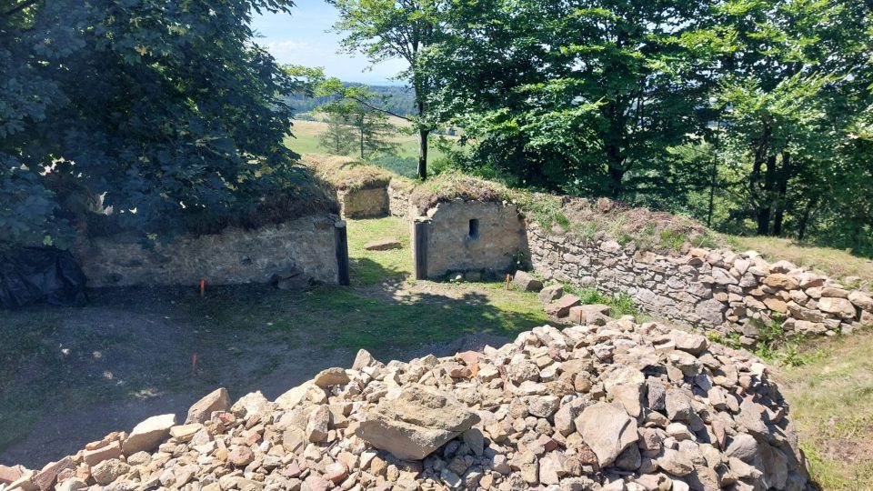 Zřícenina hradu Šaumburk na Kroměřížsku