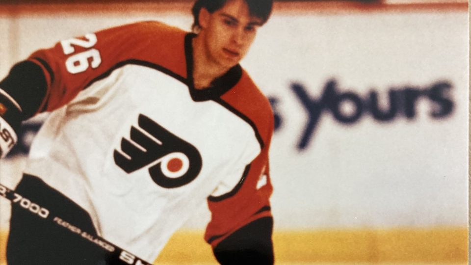 Martin Hosták v dresu Philadelphia Flyers