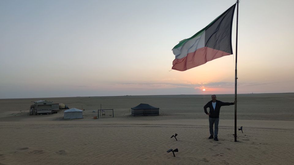 Západ slunce v Kuvajtské poušti | foto: archiv Pavla Suchana Západ slunce v Kuvajtské poušti