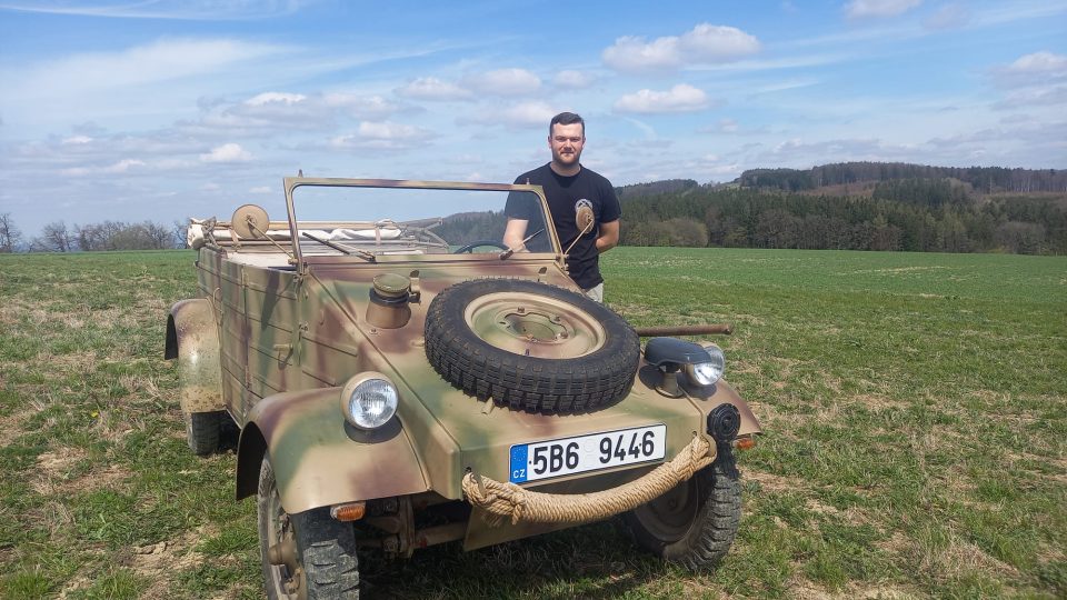 Strání, místo, kde se v závěru druhé sv. války konala třináctidenní bitva, člen Vojensko-historického klubu Východní fronta Erik Popelka