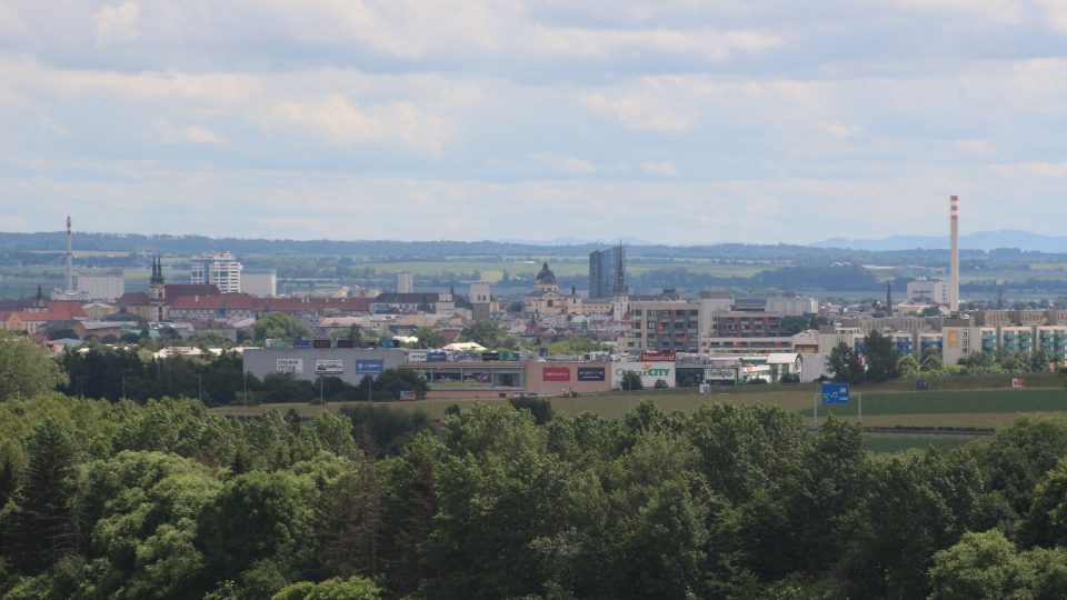 Vyhlídka z terasy k Olomouc
