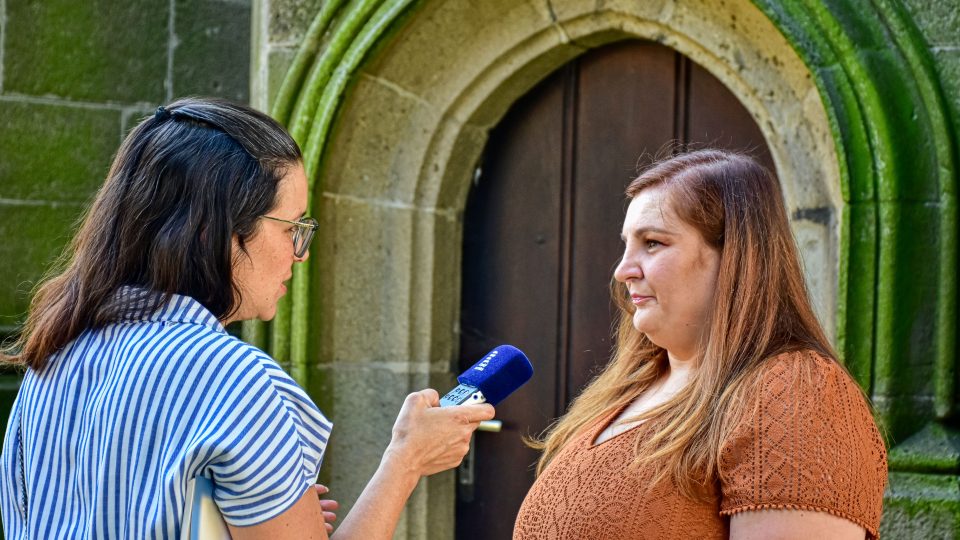 Rataje, pátrání po osudu děkana Josefa Bílka, fara, kronika, Jana Hlavinková, publicistka a současná kronikářka Ratají, redaktorka ČRo Zlín Markéta Macháčková