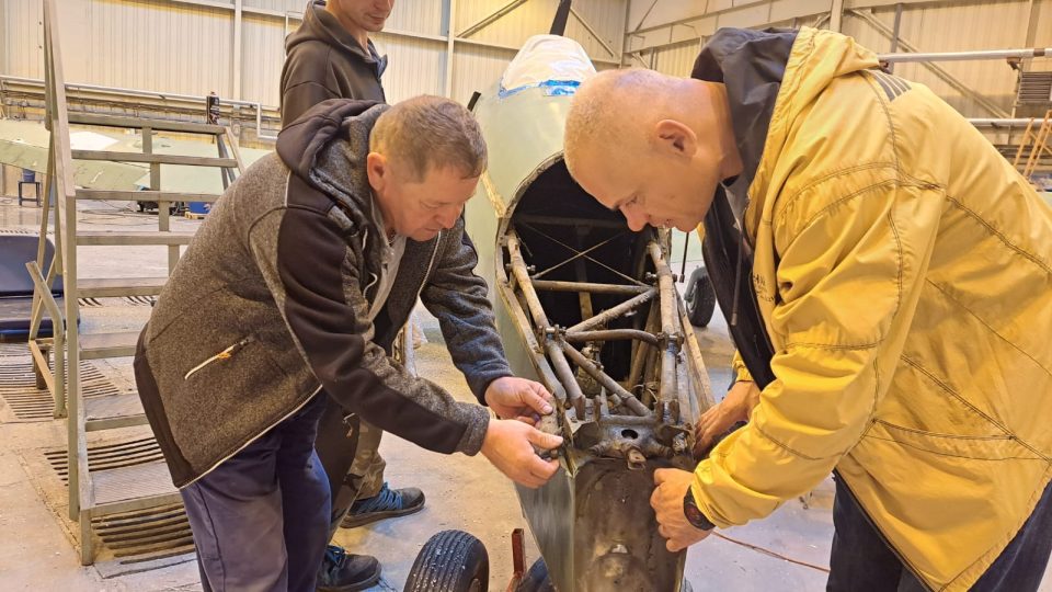 Letecké muzeum v Kunovicích, renovace cvičného vrtulového letounu C-11