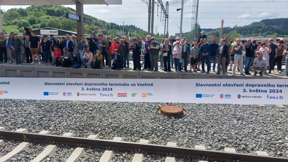 Železniční stanice Vsetín, nové nádraží, slavnostní otevření, květen 2024