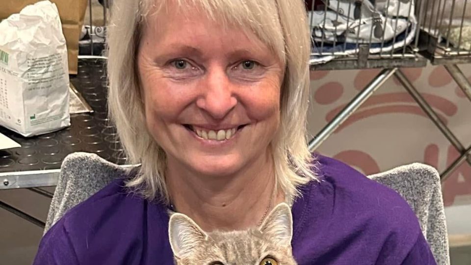 Helena Suková se svojí kočičí šampionkou | foto: archiv Heleny Sukové Helena Suková se svojí kočičí šampionkou