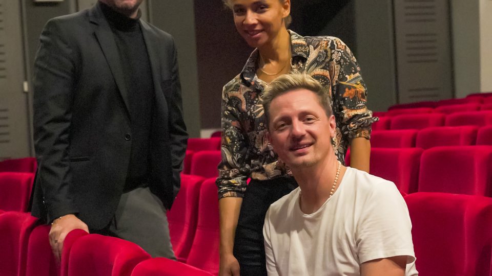 Pořad Českého rozhlasu Zlín Na pohovce Jožky Kubáníka, Slovácké divadlo, Ondřej Ruml, Doris Martinez, Jožka Kubáník