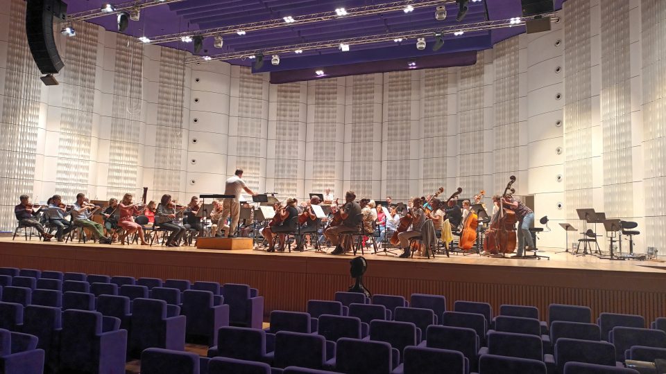 Filharmonie Bohuslava Martinů ve Zlíně, zkouška orchestru