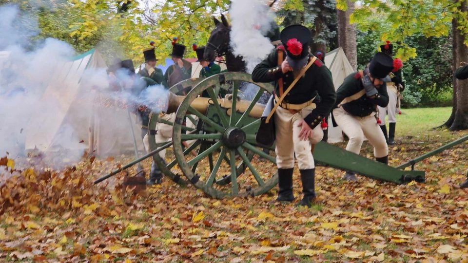 Holešov, Americký park, vojenské ležení z dob napoleonských válek, 5. listopadu 2023