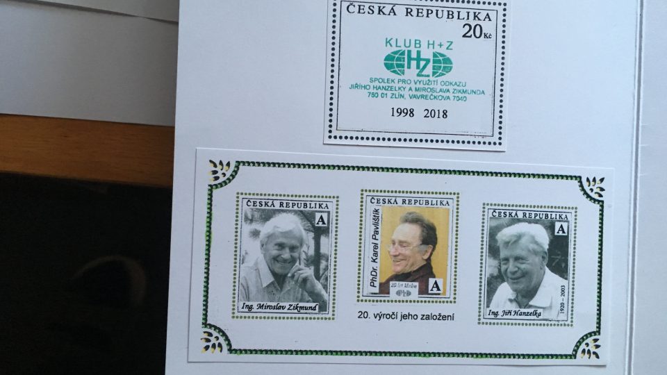 Miroslav Zikmund dostal od svého přítele Vladislava Jurčáka známky
