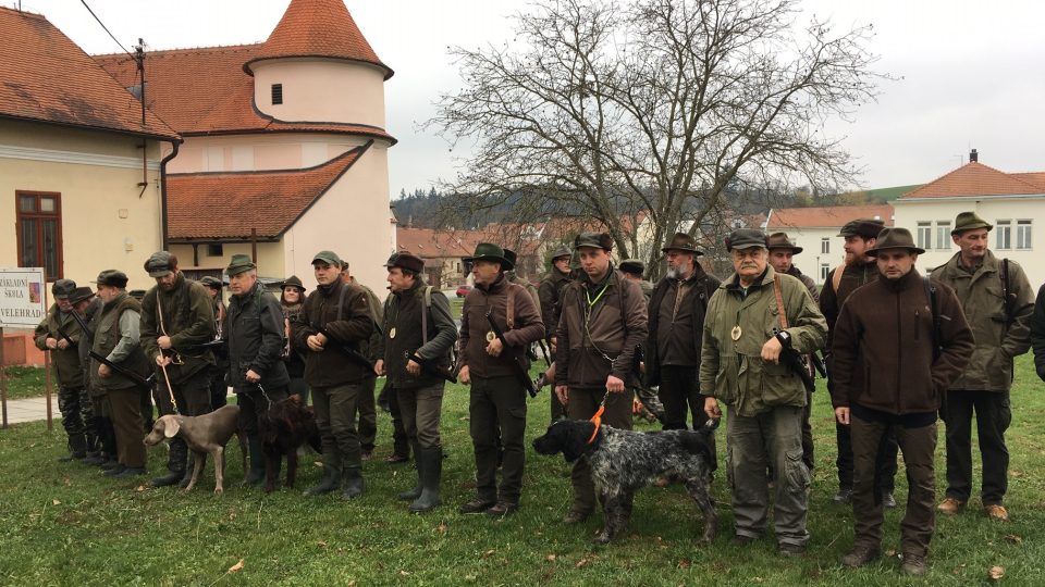 Kontrola myslivců ve Velehradě na Uherskohradišťsku