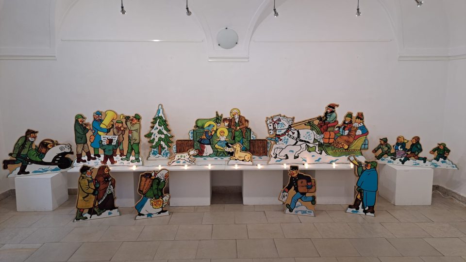 Vánoce s Josefem Ladou, výstava kreseb a betlémů v Uherském Brodě 2023