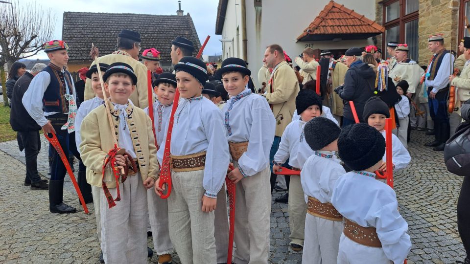 Festival masopustních tradic Fašank 2024, Strání, mečové tance