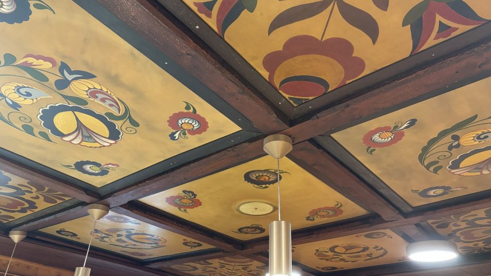 Strop z roku 1936 | foto: Pavel Halla Strop z roku 1936