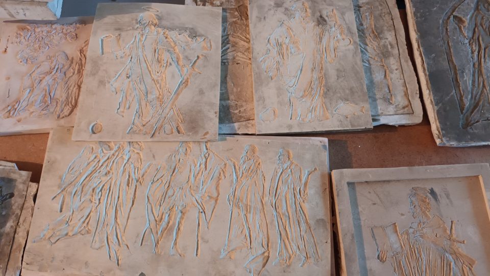 Dílna Josefa Tkadlece, zvonař, Halenkov na Vsetínsku, formy | foto: Silvie Pospíšilová, Český rozhlas Dílna Josefa Tkadlece, zvonař, Halenkov na Vsetínsku, formy