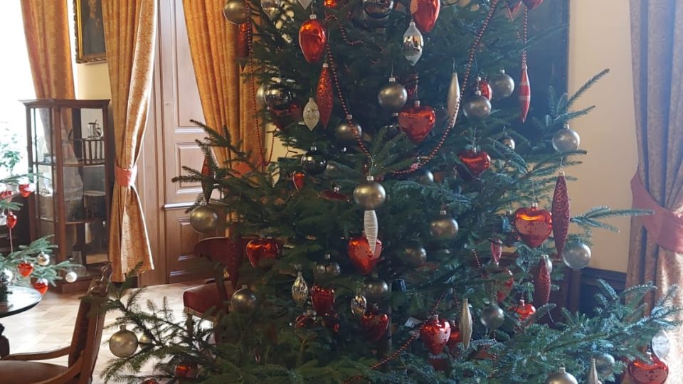 Vánoce na zámku - vánoční výzdoba zámku Lešná u Valašského Meziříčí 2021