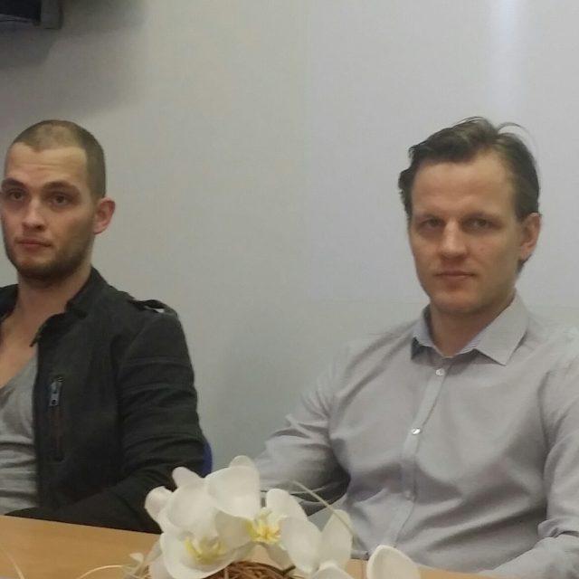 Ralfs Freibergs a Antonín Honejsek prodloužili smlouvy ve Zlíně | foto: Pavel Sedláček