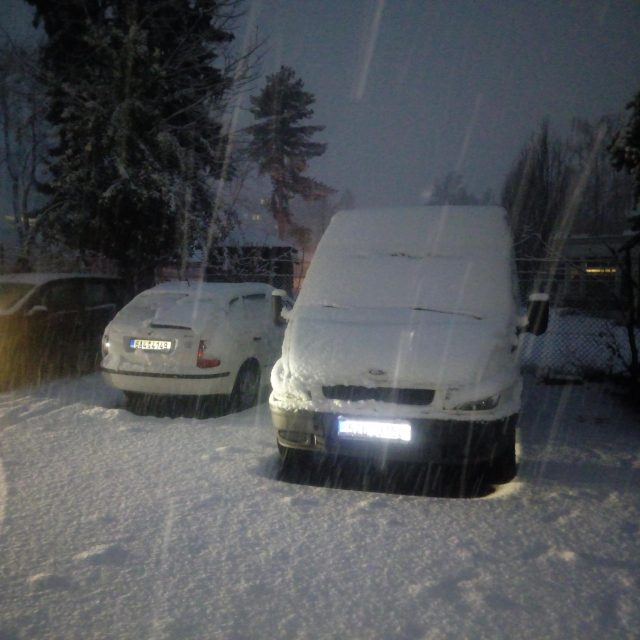 Sněžení zasáhlo Zlínsko | foto: Tomáš Fránek,  Český rozhlas