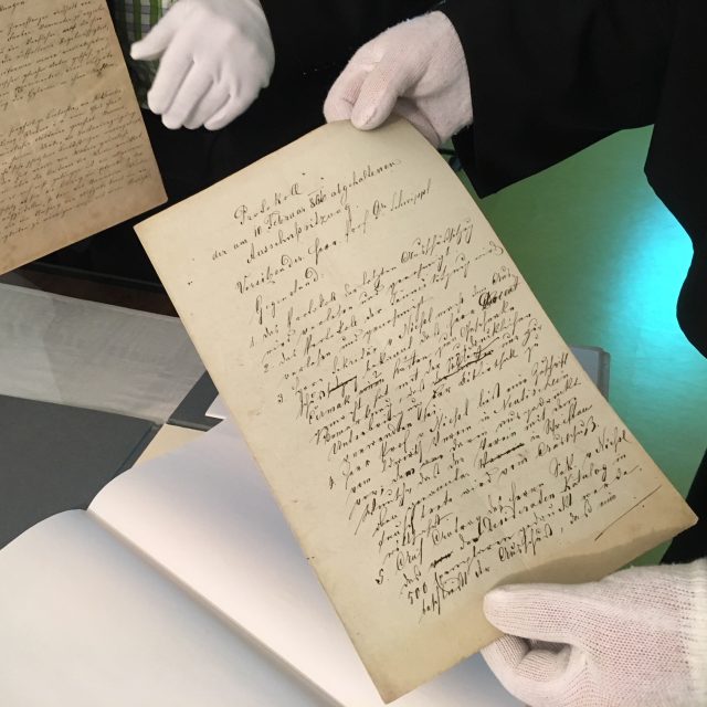 Vzácný Mendelův rukopis | foto: Vlasta Gajdošíková,  Český rozhlas