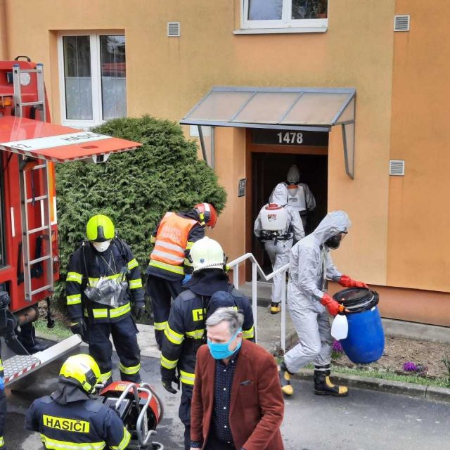 Dezinfekce v Uherském Brodě | foto: Michal Sladký,  Český rozhlas