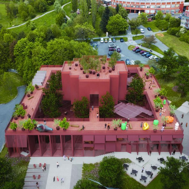 Nový Cech,  Koma Modular,  vizualizace nového objektu,  Zlín,  Jižní Svahy | foto: Statutární město Zlín