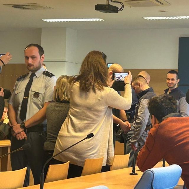 Zlínský soud 1. února 2024,  jednání o obnově řízení,  týkající se vraždy ve Slopném | foto: Leona Nevařilová,  Český rozhlas