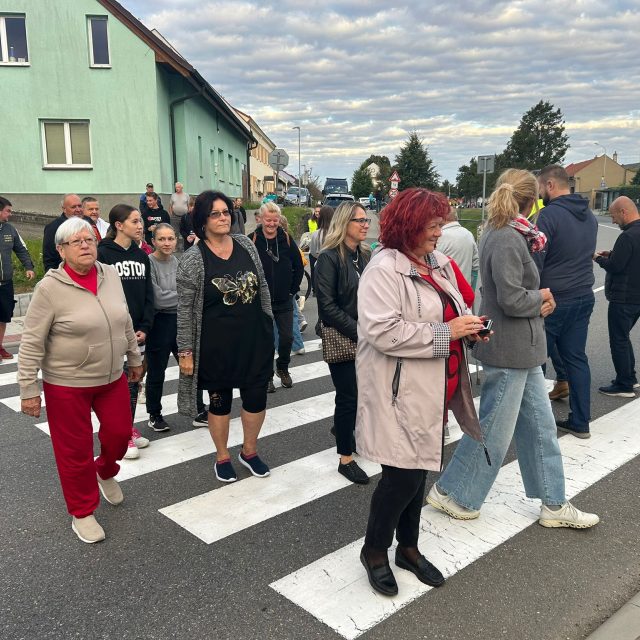 Protest v Martinicích | foto: Leona Nevařilová,  Český rozhlas
