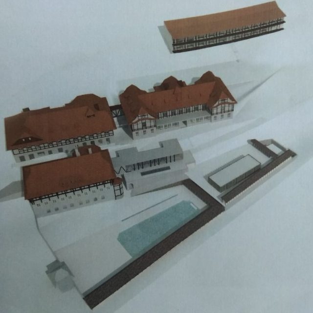 Nová podoba vodoléčebného ústavu s přilehlými slunečními lázněmi v Luhačovicích | foto:  Lázně Luhačovice