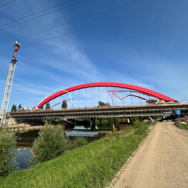 Stavba dálničního mostu u Napajedel | foto: Leona Nevařilová,  Český rozhlas
