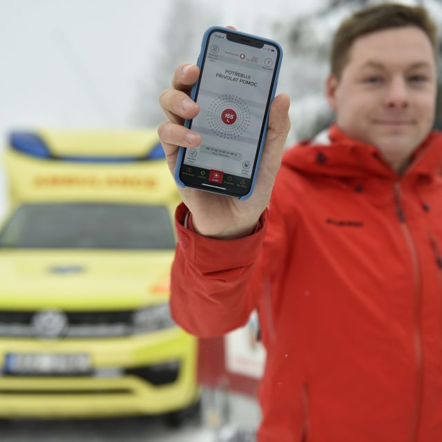 Autor aplikace Záchranka Filip Maleňák  na Kohútce | foto: Dalibor Glück,  ČTK