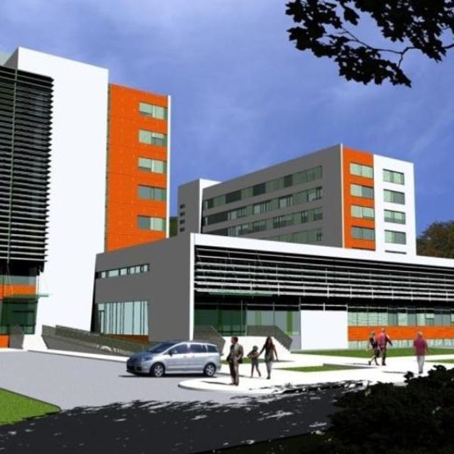 Vizualizace původních plánů na rekonstrukci stávající Baťovy nemocnice | foto: Zlínský kraj