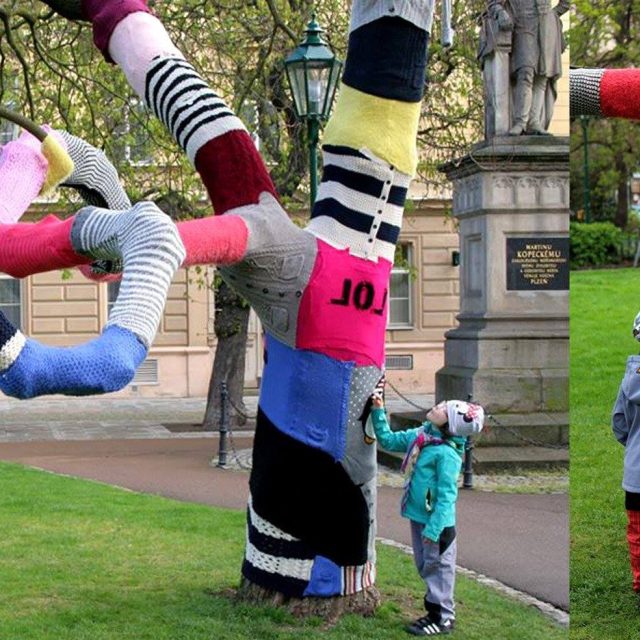 Opletený strom | foto: pletememesto.cz