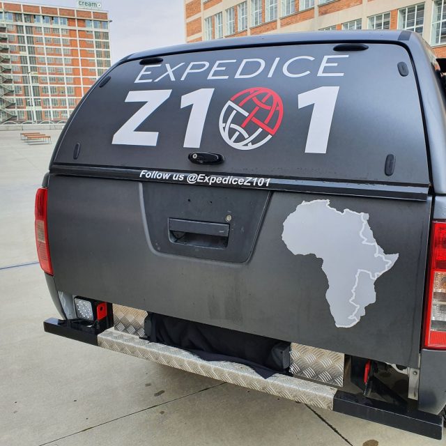 Expedice Z101 těstě před startem ze Zlína 22. dubna 2021 | foto: Roman Verner,  Český rozhlas,  Český rozhlas