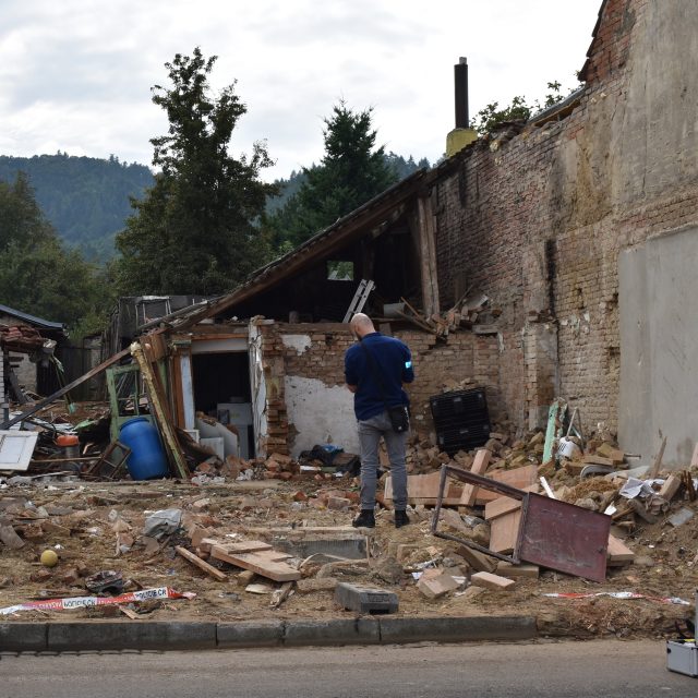 Trosky domu,  ve kterém došlo v Koryčanech k explozi | foto: Slávka Červená,  Profimedia