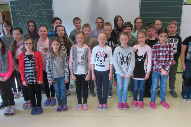 Školáci z Dolního Němčí | foto: Andrea Kratinová