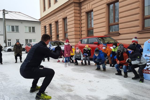 Akce Pusťte děti do škol a na sportoviště  (Uherský Ostroh 9. února 2021) | foto: Michal Sladký,  Český rozhlas