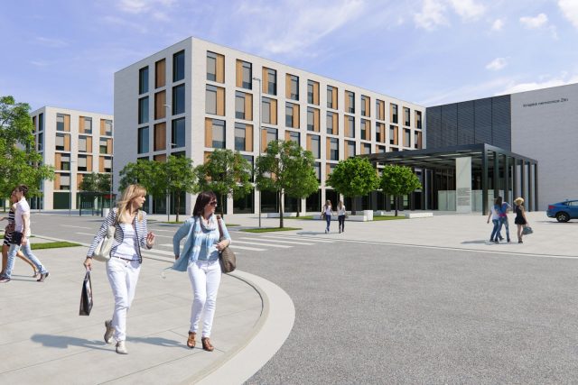 Vizualizace nové Baťovy nemocnice ve Zlíně | foto: Zlínský kraj