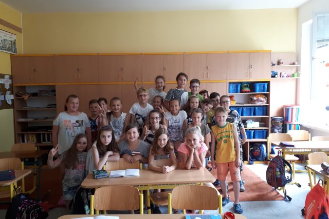 Děti ze Základní školy Slovenská ve Zlíně | foto: Saskia Mišová